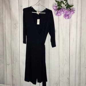 Banana Republic Black Wrap Dress